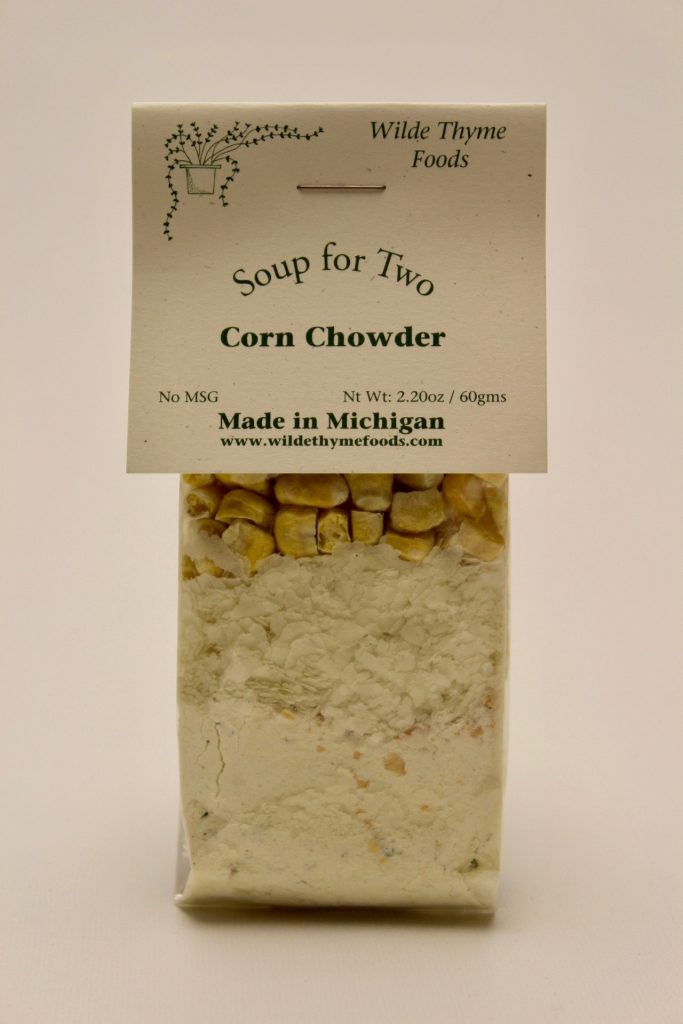 Corn Chowder for Two Wilde Thyme Foods